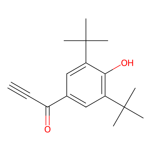 4-Propynoyl-2,6-di-tert-butylphenol structure