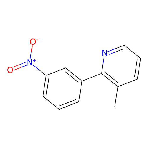 3-Methyl-2-(3-nitrophenyl)pyridine structure