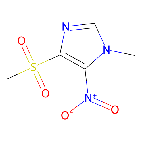 1-Methyl-4-methylsulfonyl-5-nitroimidazole structure
