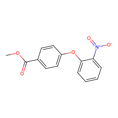 Methyl 4-(2-nitrophenoxy)benzoate structure