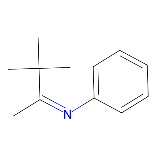 (2E)-3,3-Dimethyl-N-phenylbutan-2-imine structure