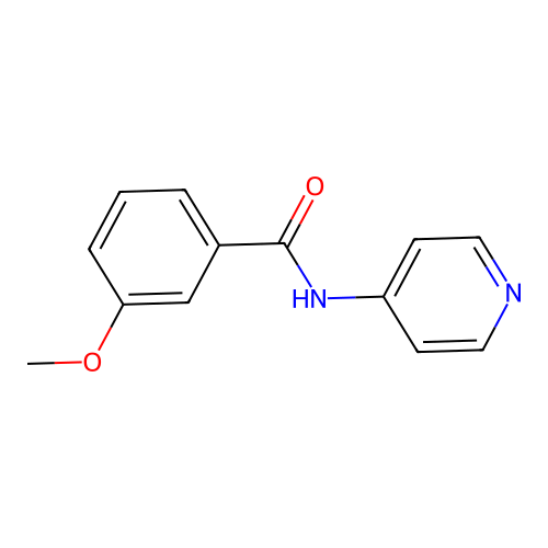 3-甲氧基-N-(4-吡啶基)苯甲酰胺 structure