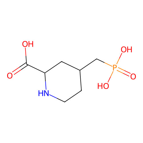 4-(Phosphonomethyl)piperidine-2-carboxylic acid structure