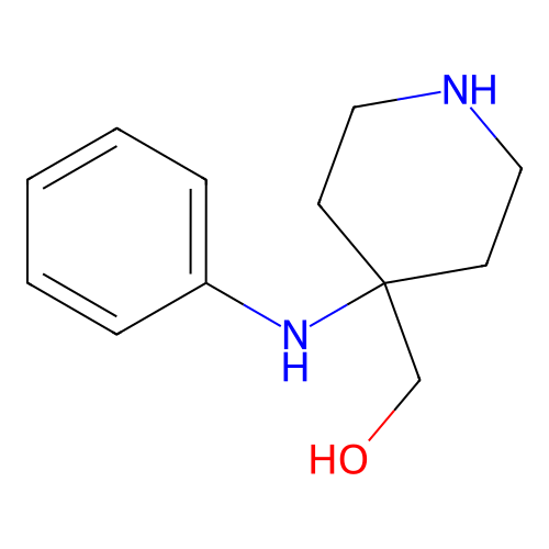 [4-(Phenylamino)piperidin-4-yl]methanol structure