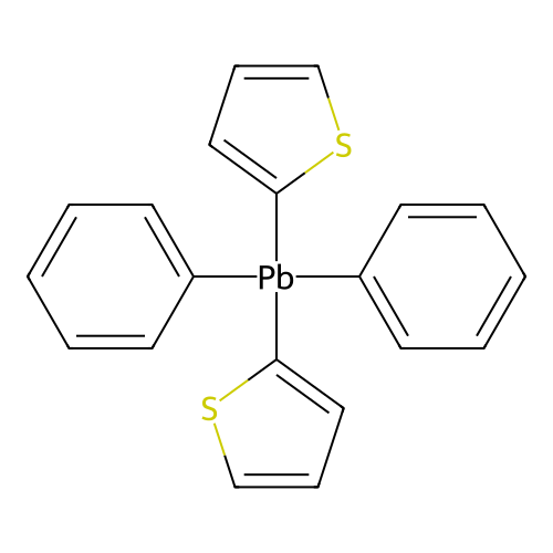 Bis(2-thienyl)diphenyllead structure