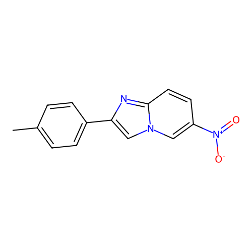 2-(4-Methylphenyl)-6-nitroimidazo[1,2-a]pyridine structure