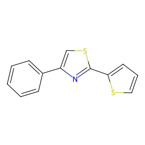 4-Phenyl-2-(thien-2-yl)thiazole structure
