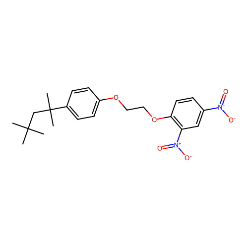 2,4-Dinitro-1-{2-[4-(1,1,3,3-tetramethylbutyl)phenoxy]ethoxy}benzene structure