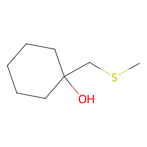 1-((Methylthio)methyl)cyclohexanol structure