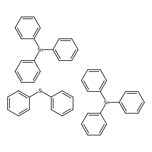 硅烷, 二苯基双(三苯基锡基)- structure