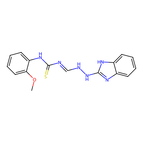 Urea, 1-((2-benzimidazolyl)amidino)-3-(o-methoxyphenyl)-2-thio- structure