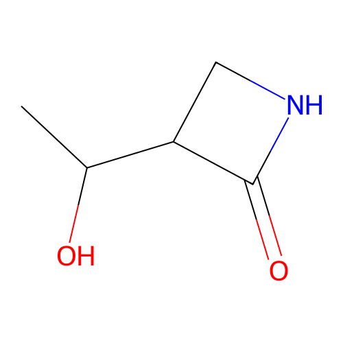 3-(1'-Hydroxyethyl)-2-azetidinone structure