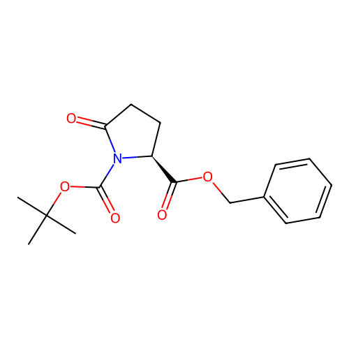 2-Benzyl 1-tert-butyl (2S)-5-oxopyrrolidine-1,2-dicarboxylate structure