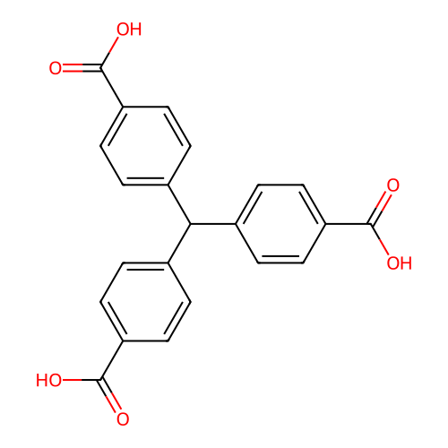 4,4',4''-Methanetriyltribenzoic acid structure