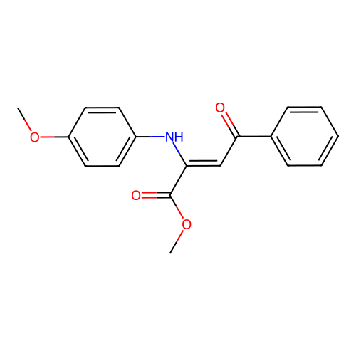 methyl (2Z)-2-[(4-methoxyphenyl)amino]-4-oxo-4-phenylbut-2-enoate structure