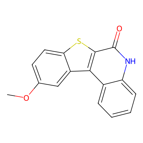 10-methoxy[1]benzothieno[2,3-c]quinolin-6(5H)-one structure