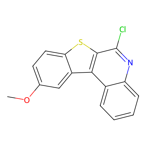6-Chloro-10-methoxy[1]benzothieno[2,3-c]quinoline structure