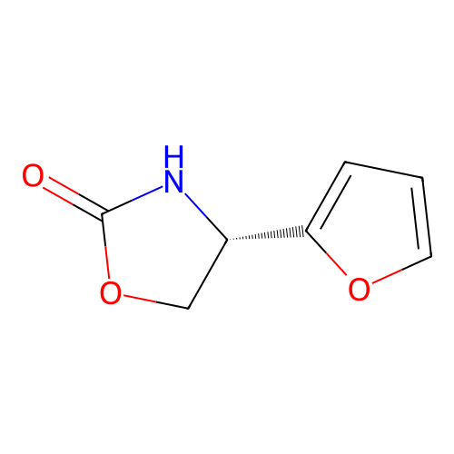 (4S)-4-(furan-2-yl)-1,3-oxazolidin-2-one structure