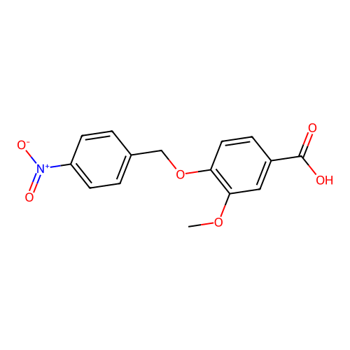 3-Methoxy-4-[(4-nitrobenzyl)oxy]benzoic acid structure
