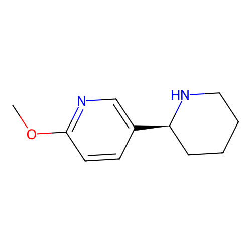 5-((2S)(2-Piperidyl))-2-methoxypyridine structure