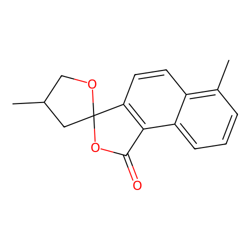 4',6-Dimethylspiro[benzo[g][2]benzofuran-3,2'-oxolane]-1-one structure