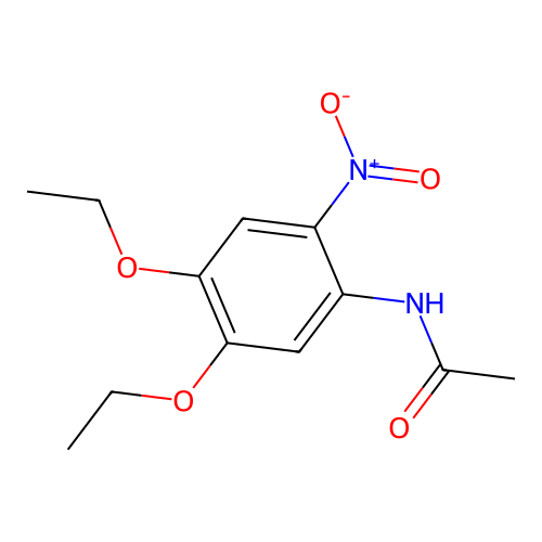 N-(4,5-diethoxy-2-nitrophenyl)acetamide structure