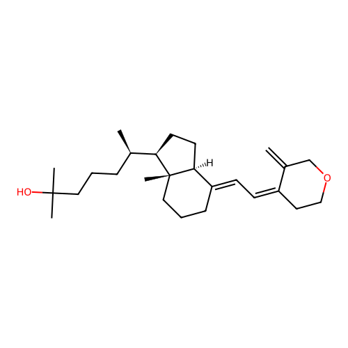 2-oxa-3-deoxy-25-hydroxyvitamin D3 structure