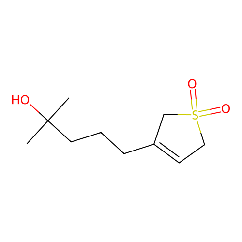 3-Thiophenebutanol, 2,5-dihydro-alpha,alpha-dimethyl-, 1,1-dioxide structure