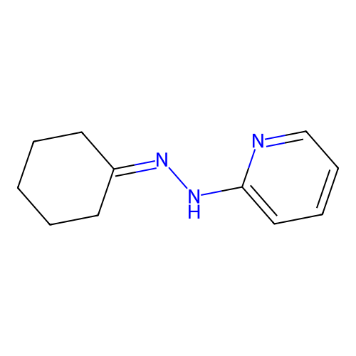 Cyclohexanone pyridylhydrazone structure