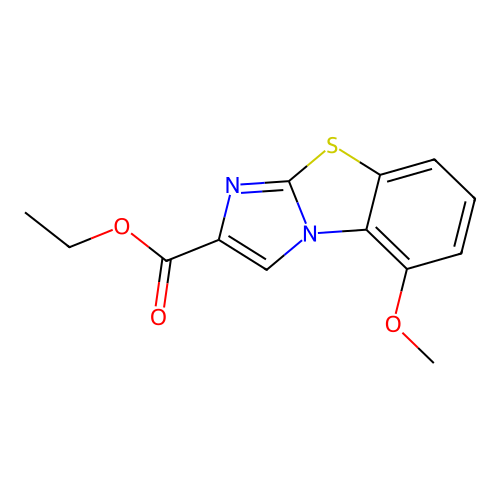 5-Methoxyimidazo[2,1-b]benzothiazole-2-carboxylic acid ethyl ester structure