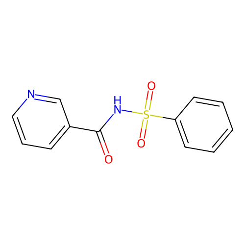N-(phenylsulfonyl)pyridine-3-carboxamide structure