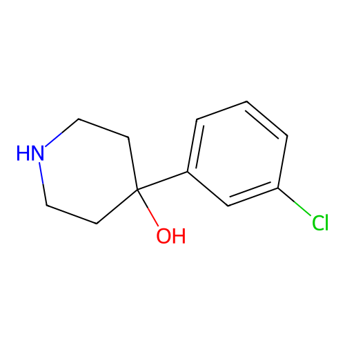 4-(3-Chlorophenyl)piperidin-4-ol structure