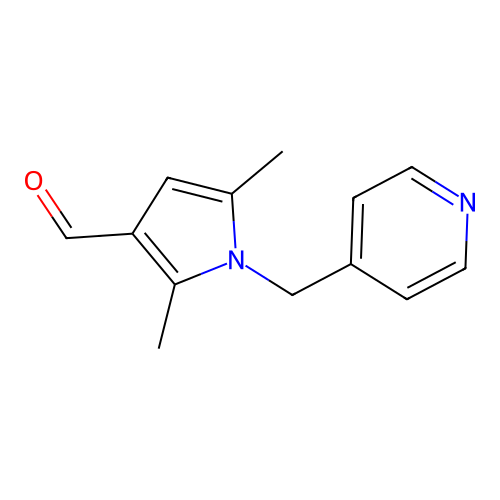 2,5-Dimethyl-1-pyridin-4-ylmethyl-1H-pyrrole-3-carbaldehyde structure