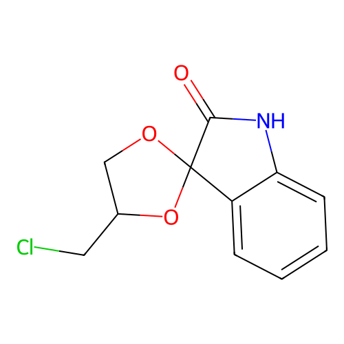 4-(Chloromethyl)spiro[1,3-dioxolane-2,3'-indoline]-7-one structure