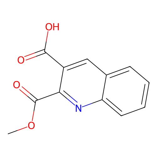 2-Carbomethoxy-3-quinolinecarboxylic acid structure