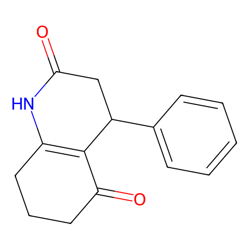 4-phenyl-4,6,7,8-tetrahydro-2,5(1H,3H)-quinolinedione structure