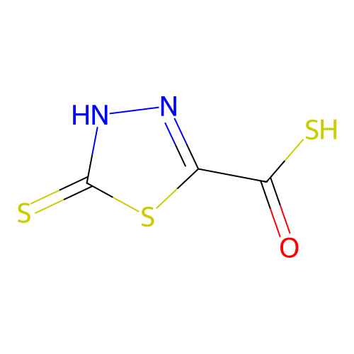 1,3,4-Thiadiazole-2-carbothioic acid, 4,5-dihydro-5-thioxo- structure