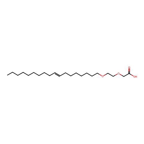(2-{[(8E)-Octadec-8-en-1-yl]oxy}ethoxy)acetic acid structure