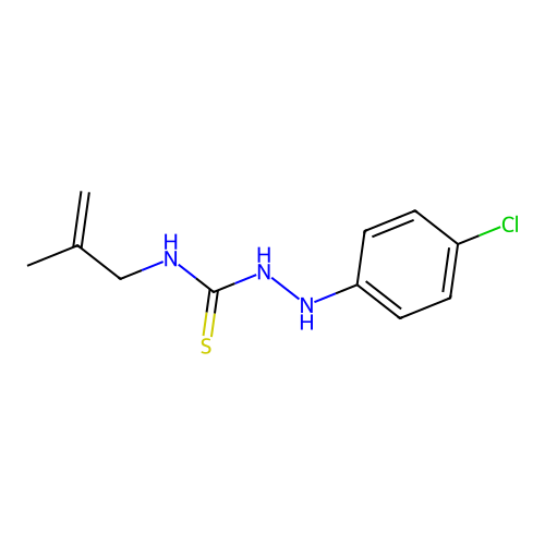 Hydrazinecarbothioamide, 2-(4-chlorophenyl)-N-(2-methyl-2-propenyl)- structure
