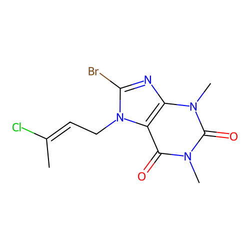C11H12BrClN4O2 structure