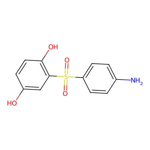 1,4-Benzenediol, 2-[(4-aminophenyl)sulfonyl]- structure