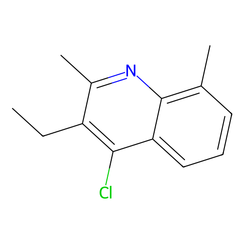 4-Chloro-3-ethyl-2,8-dimethylquinoline structure