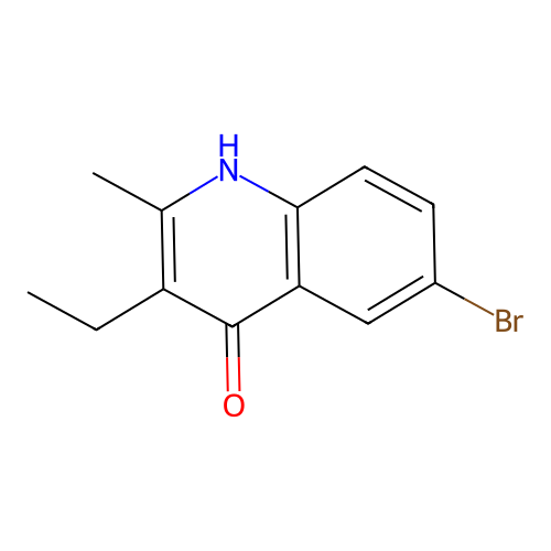 6-Bromo-3-ethyl-2-methylquinolin-4-ol structure