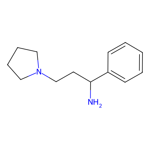 1-Phenyl-3-(pyrrolidin-1-YL)propan-1-amine structure