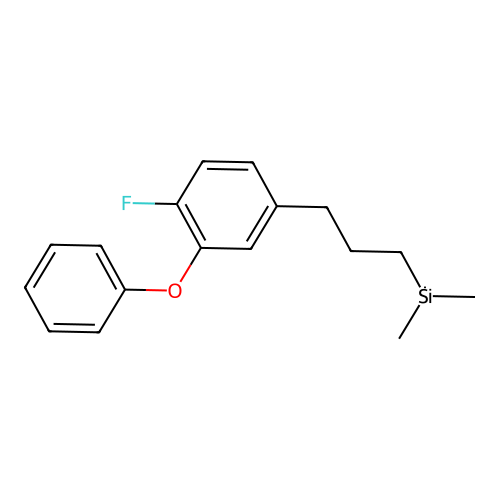 3-(4-Fluoro-3-phenoxyphenyl)propyl-dimethylsilicon structure