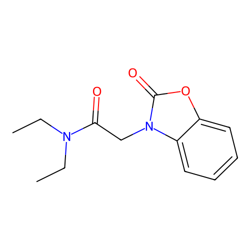 N,N-diethyl-2-(2-oxo-1,3-benzoxazol-3(2H)-yl)acetamide structure