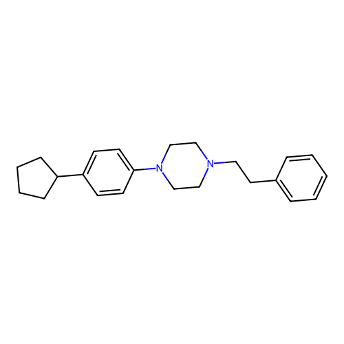 1-(4-Cyclopentylphenyl)-4-(2-phenylethyl)piperazine structure