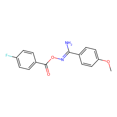 [[Amino-(4-methoxyphenyl)methylidene]amino] 4-fluorobenzoate structure