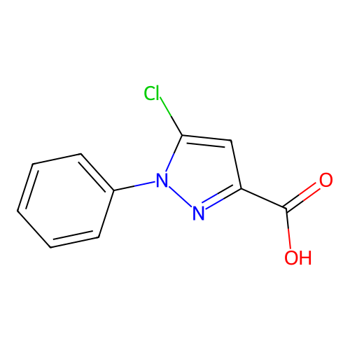 1H-Pyrazole-3-carboxylic acid, 5-chloro-1-phenyl- structure