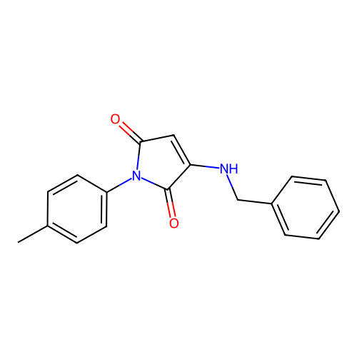 3-(Benzylamino)-1-(4-methylphenyl)pyrrole-2,5-dione structure